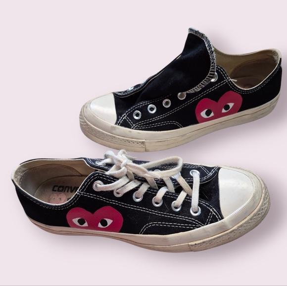 Converse Shoes - Comme Des Garcons Converse Womens 9 Black Low Top Sneakers